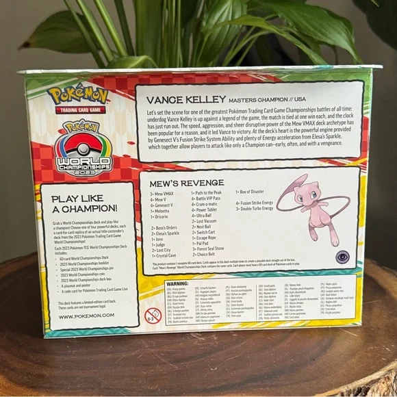 Pokemon 2023 Yokahama World Championships Deck Mew’s Revenge / Vance Kelly Box - Picture 3 of 3